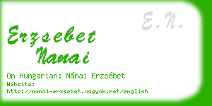 erzsebet nanai business card